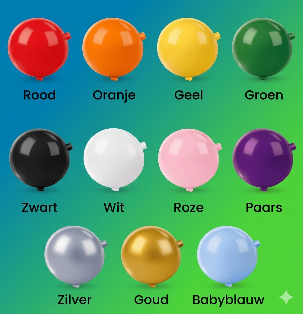 Ballonpilaar kunststof huren voor feest of bruiloft - Q-Verhuur